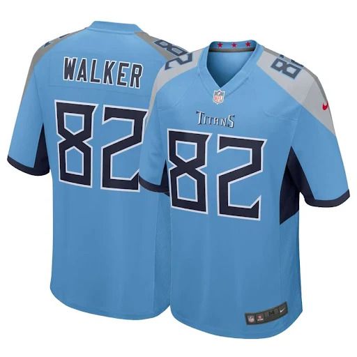 Men Tennessee Titans #82 Delanie Walker Nike Light Blue Game NFL Jersey